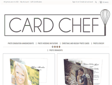 Tablet Screenshot of cardchef.com